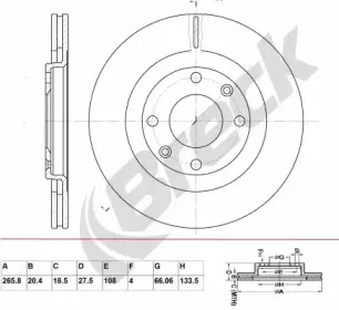 Тормозной диск BRECK купить